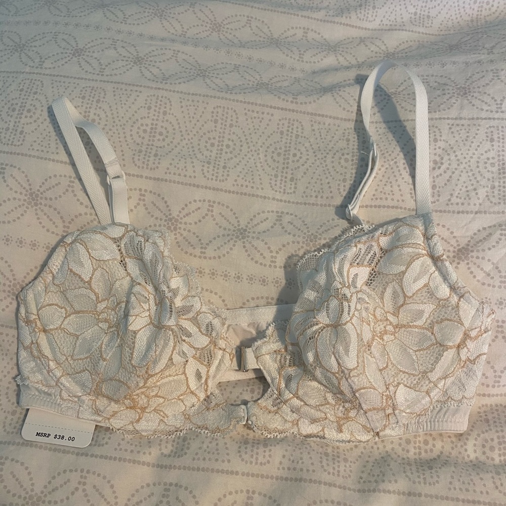 Free People, Intimately, White Lace Balconette Bra